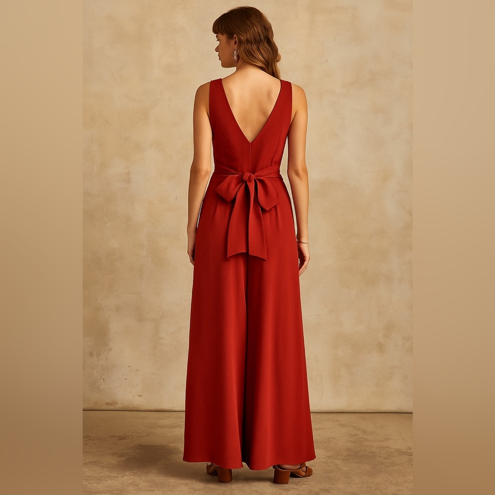 Cookies Clothing Company Hawaii‎ Romper Fall Flowy romper orange red rust - Picture 3 of 9